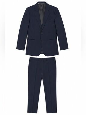 Holt Renfrew Samuelsohn Men's Navy 100% Wool Suit 42R